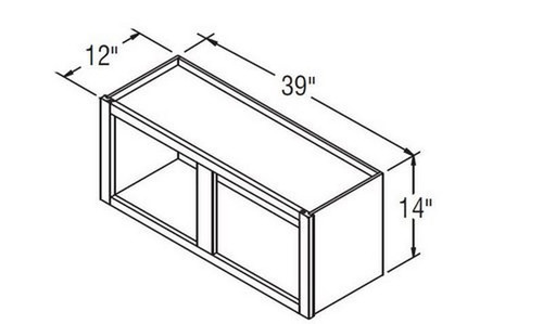 Aristokraft Cabinetry All Plywood Series Landen Maple Wall Open Cabinet WOL3914