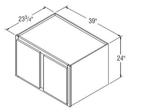 Aristokraft Cabinetry All Plywood Series Landen Maple Refrigerator Wall Cabinet RW3924