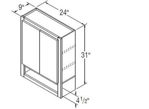 Aristokraft Cabinetry All Plywood Series Landen Maple Vanity Tank Topper VTT24B