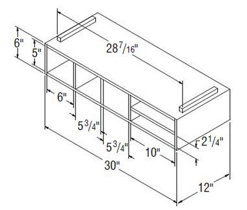 Aristokraft Cabinetry All Plywood Series Landen Maple Organizer Shelf ORG30