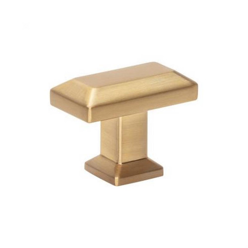 Atlas Homewares - A661-WB Sweetbriar Lane Rectangle Knob 1 3/8 Inch - Warm Brass