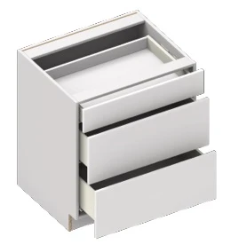 Blue Valley Shaker Dove White Kitchen Cabinet - DW-3DB12