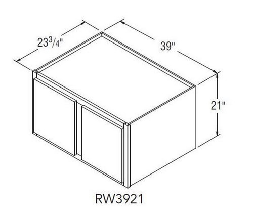 Aristokraft Cabinetry All Plywood Series Briarcliff II Maple Refrigerator Wall Cabinet RW3921