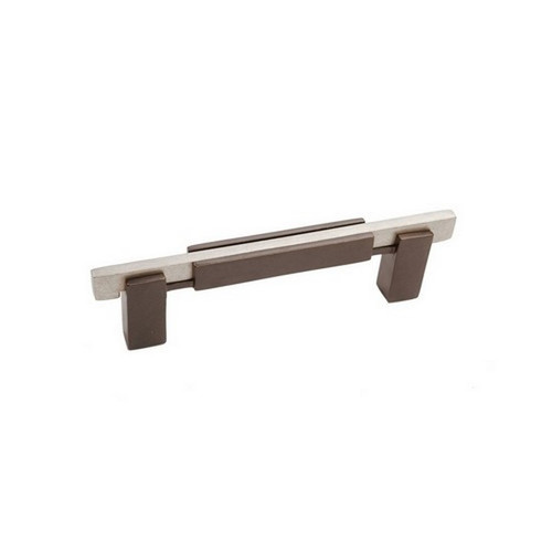 Hardware International - Bronze Contemporary Square Base Handle - 6" - 01-106-EP-BRONZE