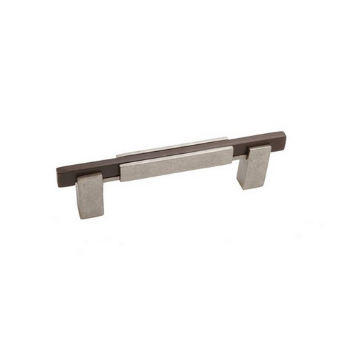 Hardware International - Bronze Contemporary Square Base Handle - 12" - 01-112-PE-BRONZE