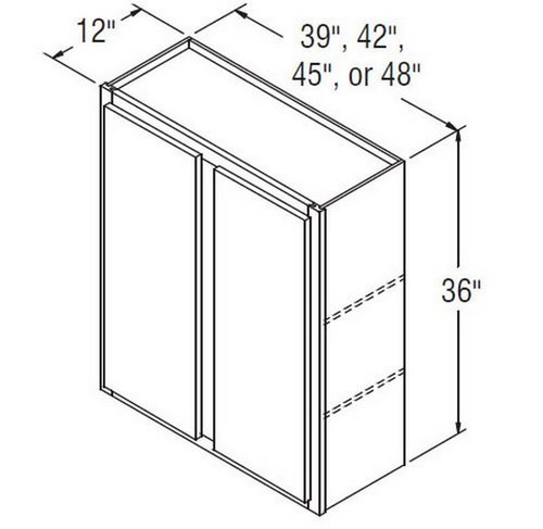 Aristokraft Cabinetry All Plywood Series Korbett Maple 5 Piece Wall Cabinet W4236