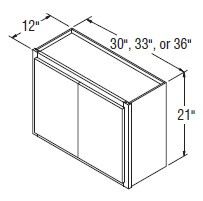 Aristokraft Cabinetry All Plywood Series Korbett Maple 5 Piece Wall Cabinet W3321B