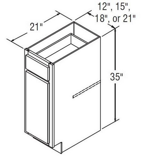 Aristokraft Cabinetry All Plywood Series Korbett Maple 5 Piece Vanity Base VB1535