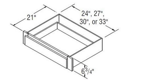 Aristokraft Cabinetry All Plywood Series Korbett Maple 5 Piece Vanity Drawer VDT30B