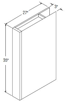 Aristokraft Cabinetry All Plywood Series Korbett Maple 5 Piece Base Box Column Filler B33527BCF