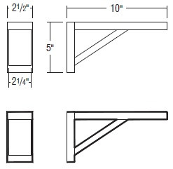 Aristokraft Cabinetry All Plywood Series Korbett Maple 5 Piece Bar Bracket Corbel BARCORBL10X5