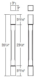 Aristokraft Cabinetry All Plywood Series Korbett Maple 5 Piece Metro Island Column METISLCOLUMN