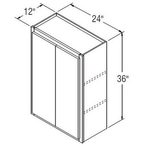 Aristokraft Cabinetry Select Series Korbett Maple 5 Piece Wall Cabinet W2436DD