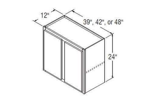 Aristokraft Cabinetry Select Series Korbett Maple 5 Piece Wall Cabinet W3924