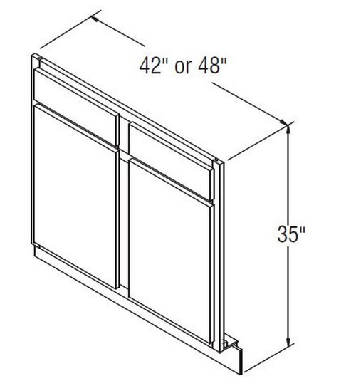 Aristokraft Cabinetry Select Series Korbett Maple 5 Piece Sink Front SF48