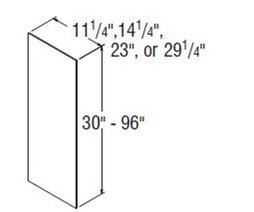 Aristokraft Cabinetry Select Series Korbett Paint Veneer End Panel EPV2396