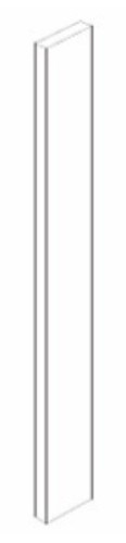 Blue Valley Shaker Dove White Kitchen Cabinet - DW-TF1.5x96