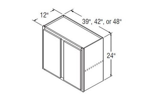 Aristokraft Cabinetry All Plywood Series Korbett Paint 5 Piece Wall Cabinet W3924