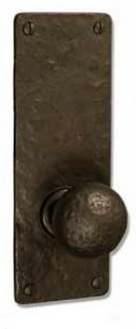 Coastal Bronze Solid Bronze Passage/Privacy Door Handleset - Medium Square Plate - 8" H x 2 3/4" W 110-00-PAS/PIN