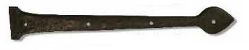 Coastal Bronze Bronze Door Decorative Hinge Strap - Spear End - 2 1/4" W x 15" L 20-115