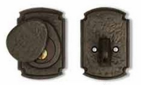 Coastal Bronze Solid Bronze Door Deadbolt - Euro Plate - Double Cylinder - 2 1/2" x 3" Plate 30-120-D