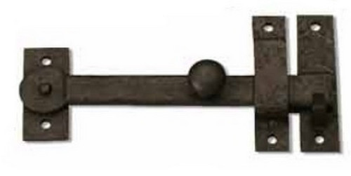 Coastal Bronze Bronze Door Drop Bar Latch w/ Knob - 7 1/2" L 50-100