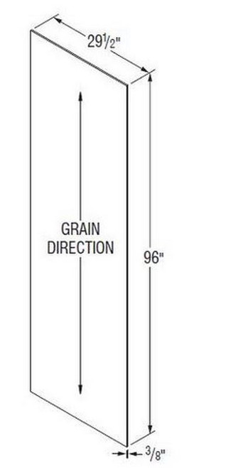 Aristokraft Cabinetry Select Series Sinclair Birch Stock Panel - Plywood Aristex Laminate PAPYXX382996