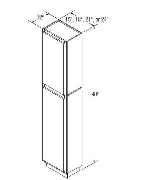 Aristokraft Cabinetry All Plywood Series Sinclair Birch Utility Cabinet U189012R Hinged Right