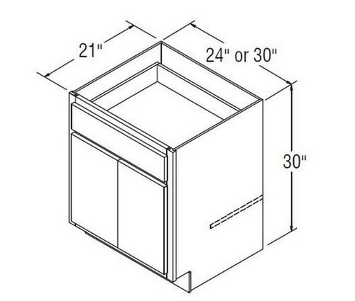 Aristokraft Cabinetry All Plywood Series Sinclair Birch Vanity Base VB24