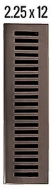 HRVent - Cast Iron Vent - Legacy Classic - Black - 2-1/4" x 12" - 01-212-A-19