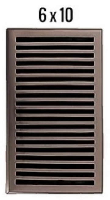 HRVent - Cast Iron Vent - Legacy Classic - Black - 6" x 10" - 01-610-A-19