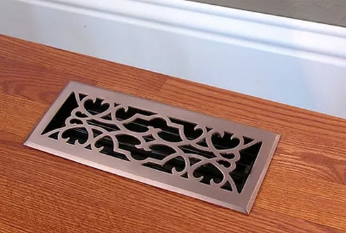 HRVent - Cast Brass Vent - Victorian - Black - 3" x 10" - 03-310-C-19