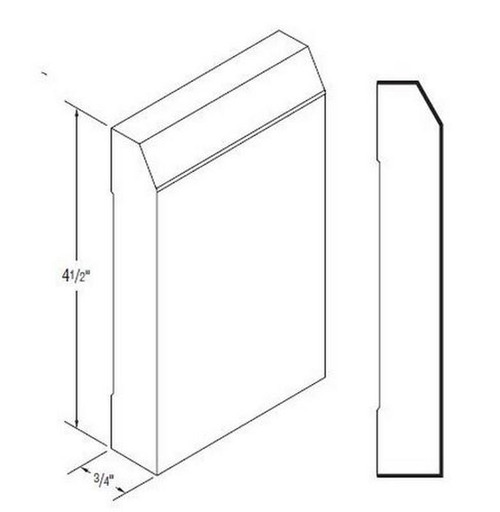 Aristokraft Cabinetry Select Series Lillian PureStyle Paint Base Board Moulding Shaker MBSH8