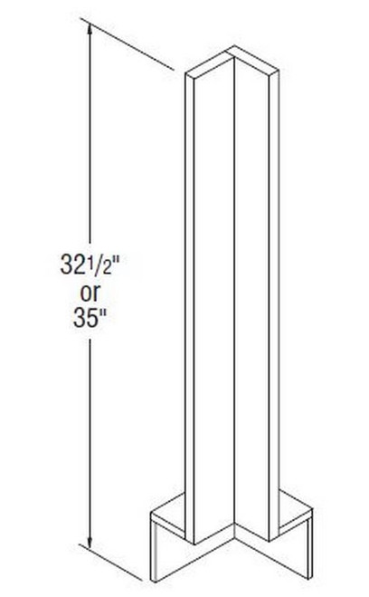 Aristokraft Cabinetry All Plywood Series Trenton Birch Cabinet Filler FBC3X3