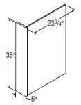 Aristokraft Cabinetry Select Series Trenton Birch Plywood Panel PEPR635
