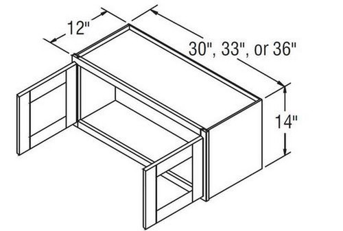 Aristokraft Cabinetry All Plywood Series Winstead Maple 5 Piece Wall Cabinet With Doors Prepped For Glass WPG3014B