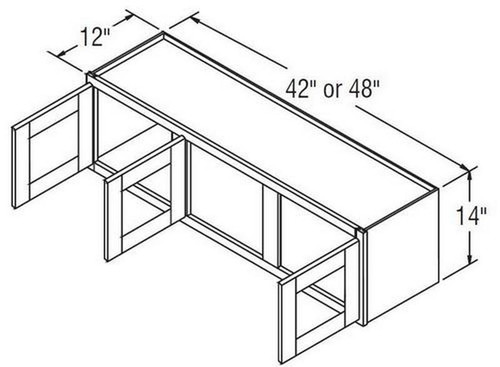 Aristokraft Cabinetry All Plywood Series Winstead Maple 5 Piece Wall Cabinet With Doors Prepped For Glass WPG4814