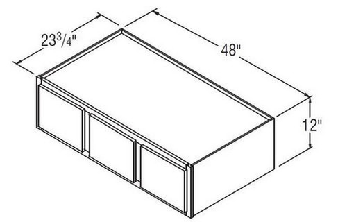 Aristokraft Cabinetry All Plywood Series Winstead Maple 5 Piece Refrigerator Wall Cabinet RW4812
