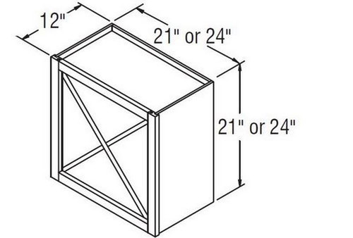 Aristokraft Cabinetry All Plywood Series Winstead Maple 5 Piece Wine Storage Cabinet WSC242412