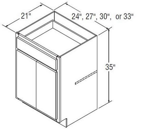 Aristokraft Cabinetry All Plywood Series Winstead Maple 5 Piece Vanity Base VB2735B