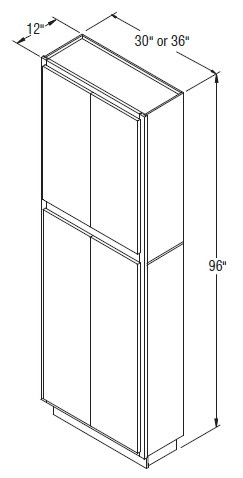 Aristokraft Cabinetry Select Series Winstead Maple 5 Piece Utility Cabinet U369612B