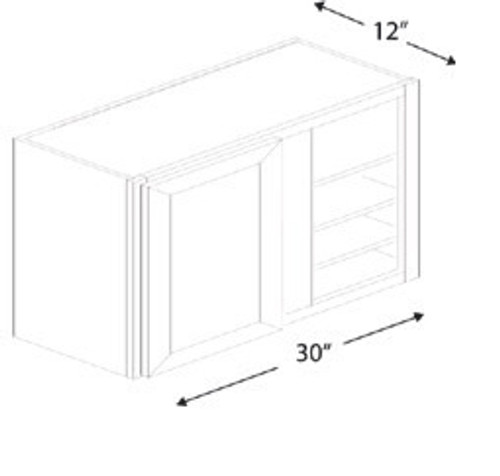 Blue Valley Shaker Dove White Kitchen Cabinet - DW-WBC3036