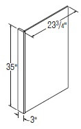 Aristokraft Cabinetry All Plywood Series Durham PureStyle Plywood Panel PEPR335