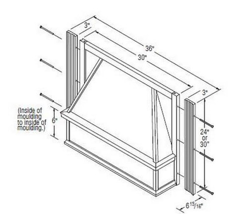 Aristokraft Cabinetry All Plywood Series Durham PureStyle Tapered Wood Hood TWH3630