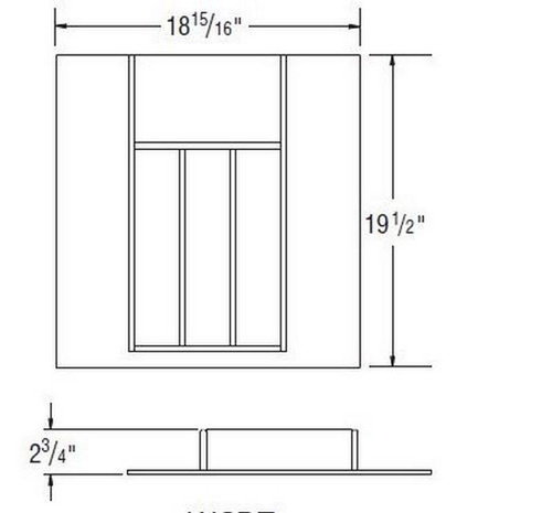 Aristokraft Cabinetry All Plywood Series Durham Purestyle Wood Cutlery Trays WCDT