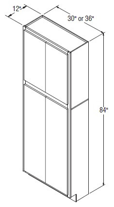 Aristokraft Cabinetry Select Series Korbett Maple Utility Cabinet U3612B