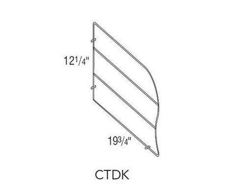 Aristokraft Cabinetry Select Series Korbett Maple Chrome Tray Divider Kit CTDK
