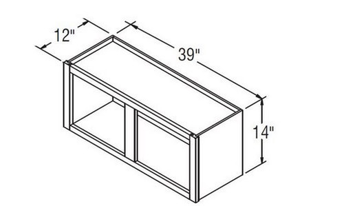 Aristokraft Cabinetry All Plywood Series Korbett Maple Wall Open Cabinet WOL3914