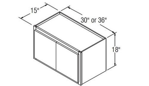 Aristokraft Cabinetry All Plywood Series Korbett Maple Wall Cabinet W301815B