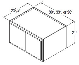 Aristokraft Cabinetry All Plywood Series Korbett Maple Refrigerator Wall Cabinet RW3321B